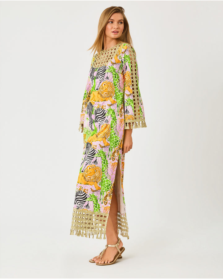 Strothers Stretch Maxi Shift Dress - Multi Lillys Zoo