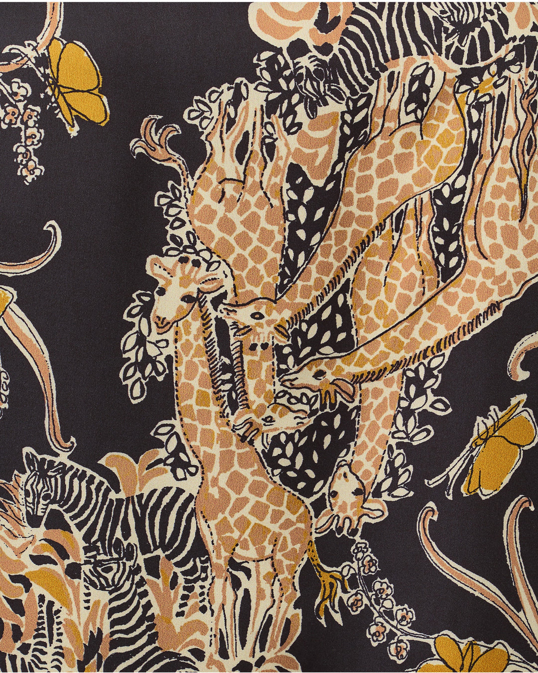 Irella Caftan Dress - Onyx Striped Safari