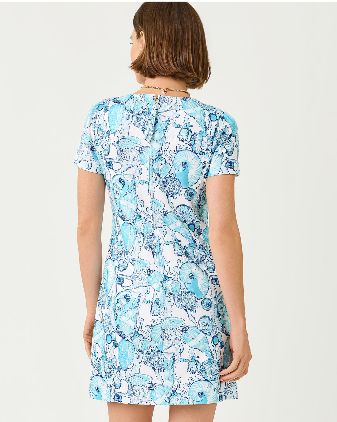 Melodie Skirted Romper - Resort White Shell Shine