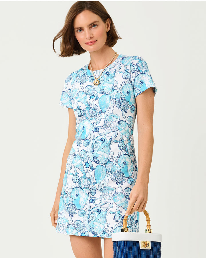Melodie Skirted Romper - Resort White Shell Shine