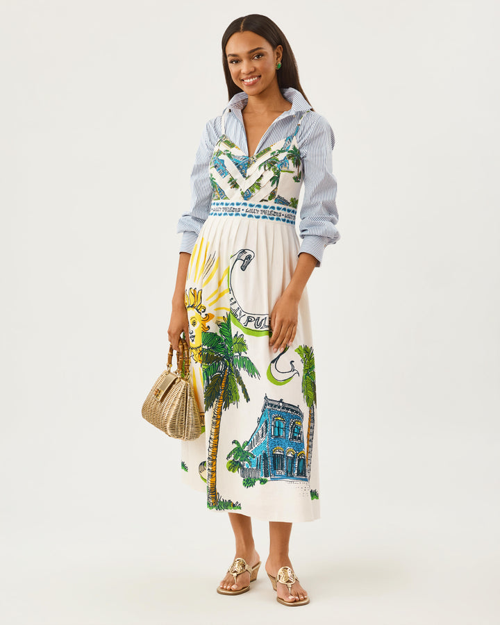 Wendley Midi Dress - Coconut