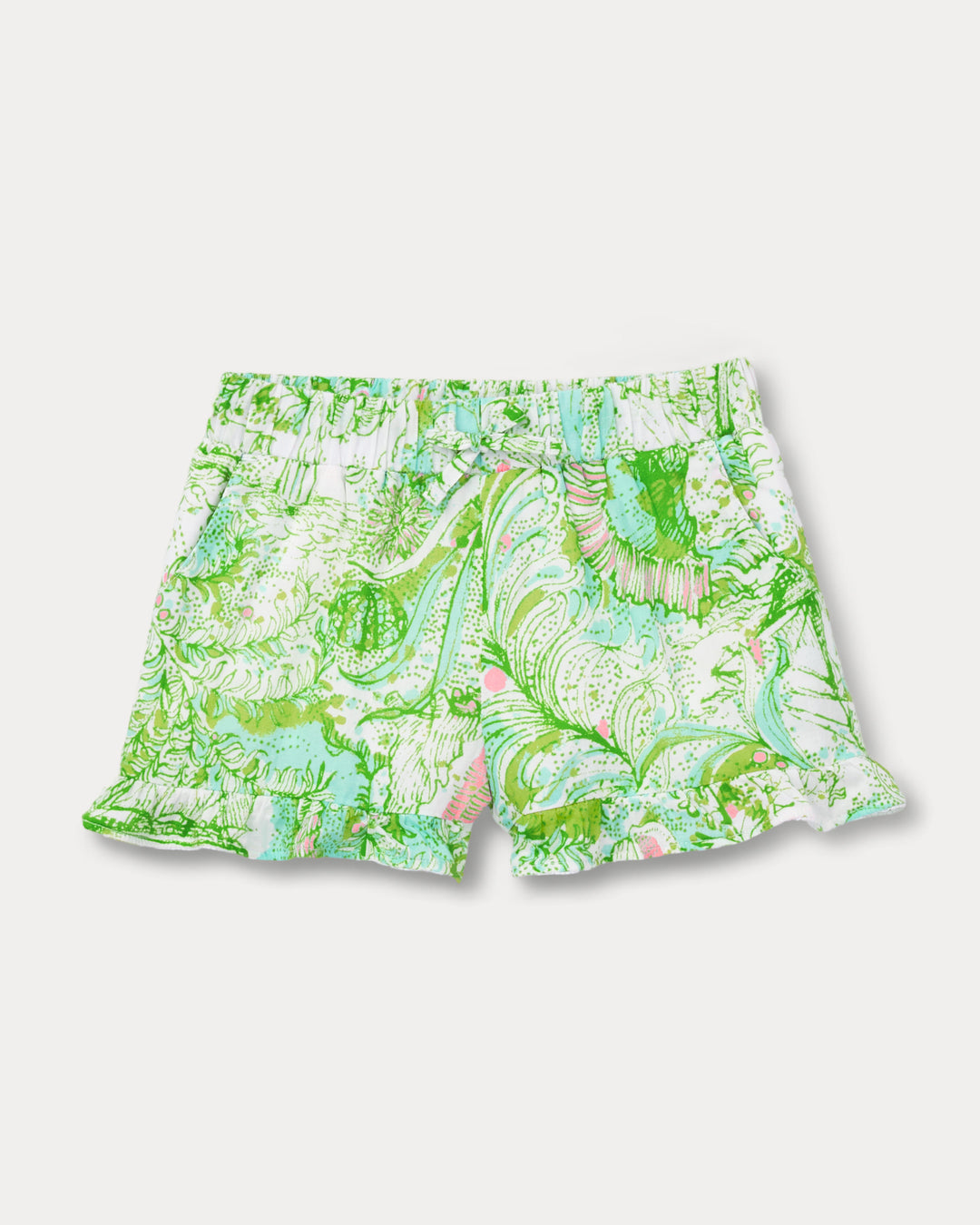 Girls Talulah Ruffle Short - Resort White Ship To Shore