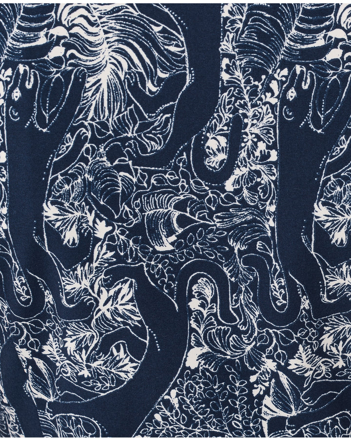 Corso Upf 50+ Kick Flare Pant - Low Tide Navy Lil Palm
