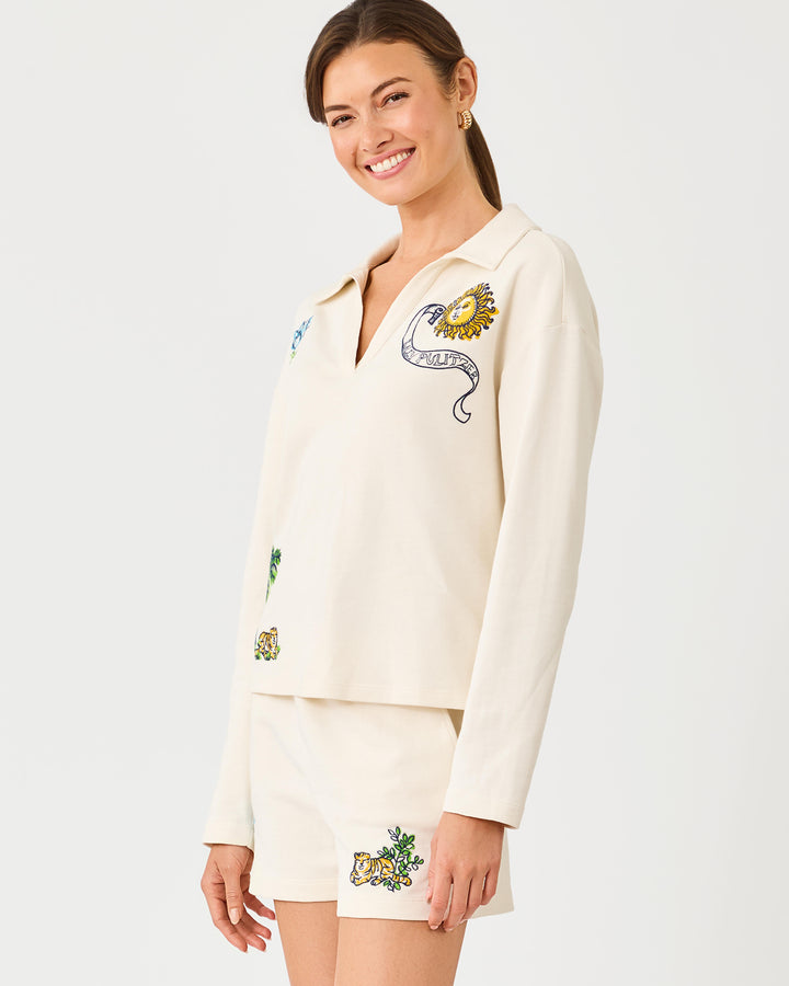 Corvaya Pullover - Multi Tropical Embellishment
