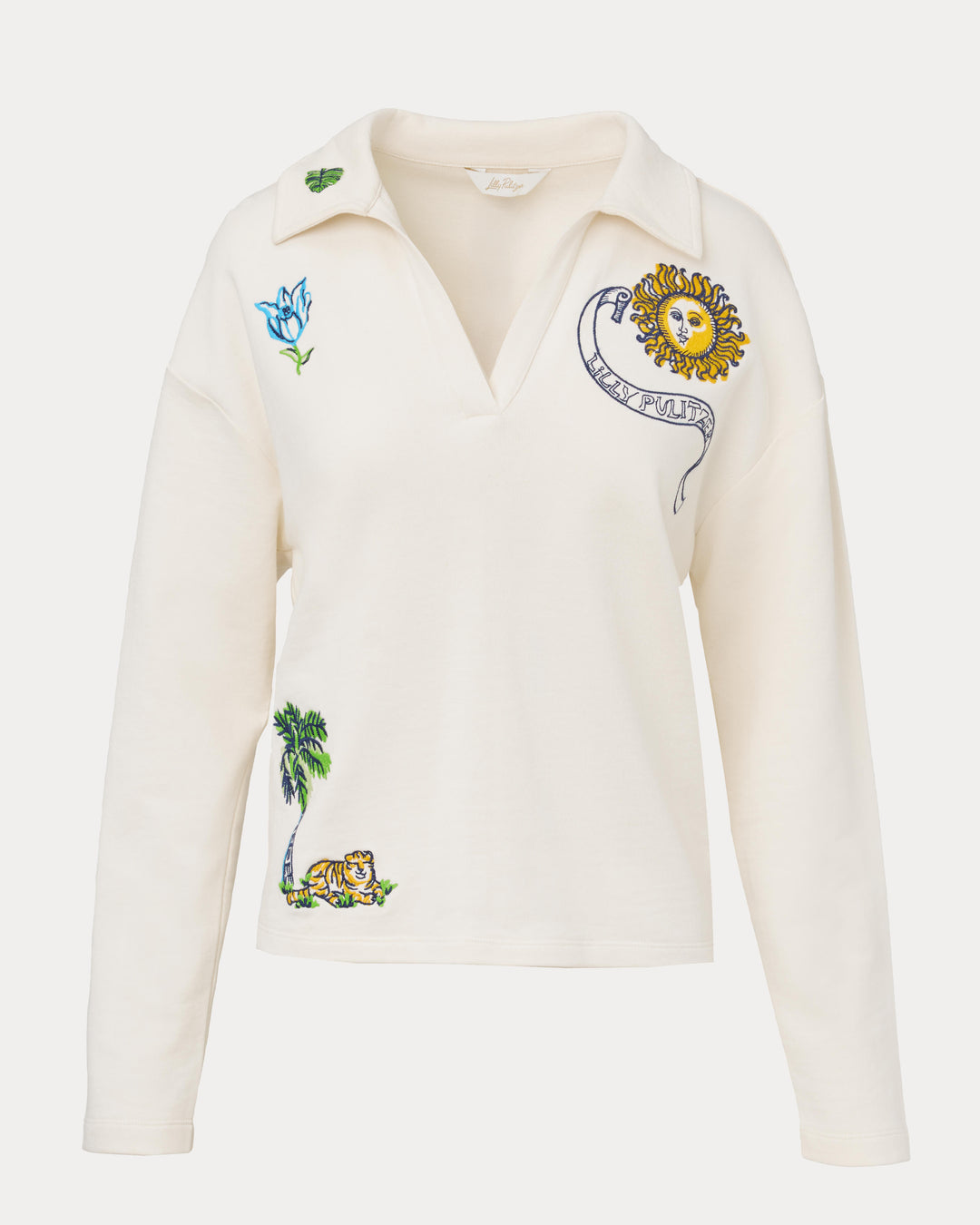 Corvaya Pullover - Multi Tropical Embellishment