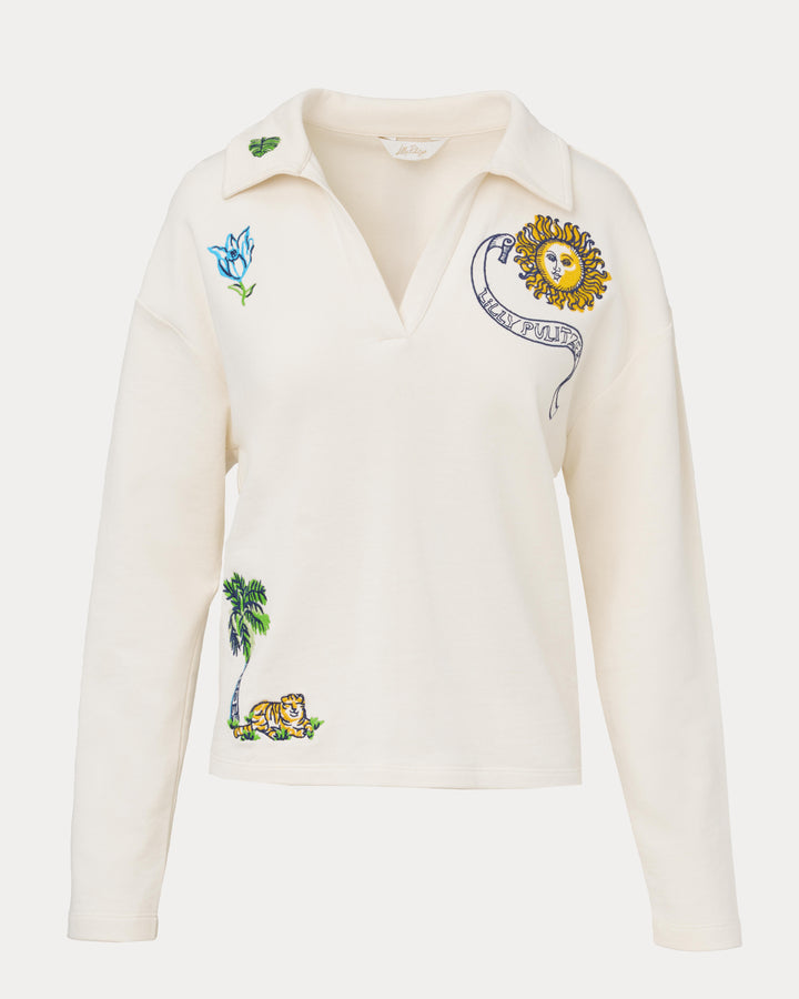 Corvaya Pullover - Multi Tropical Embellishment