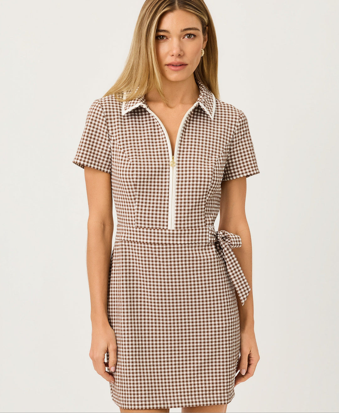 Kathy Short Sleeve Tie Dress - Coco Beach Mini
