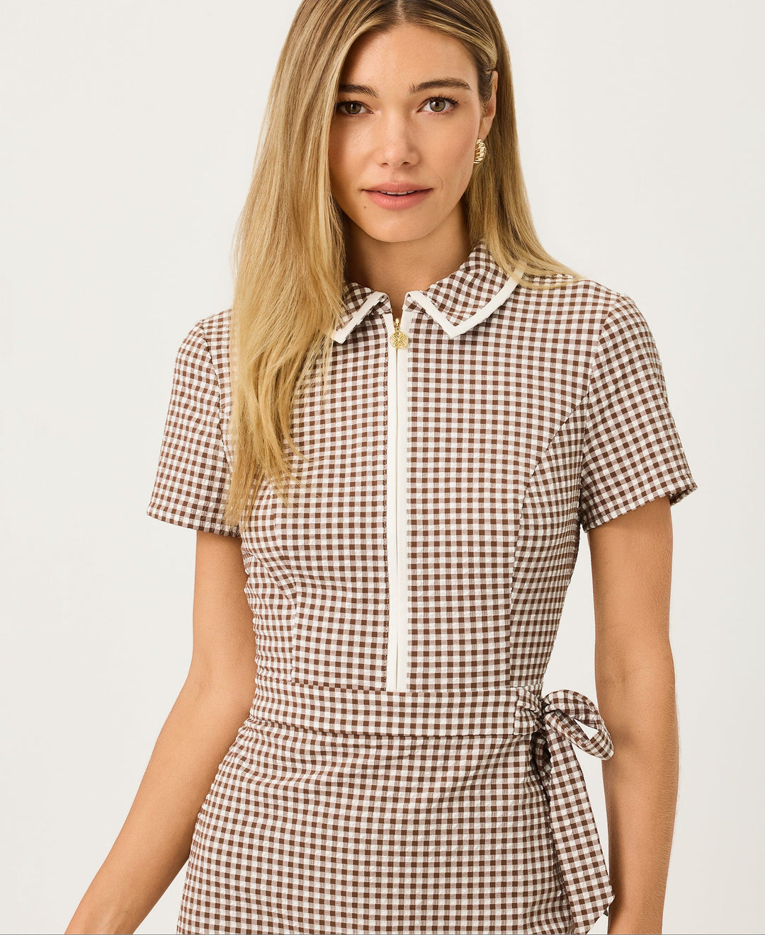Kathy Short Sleeve Tie Dress - Coco Beach Mini