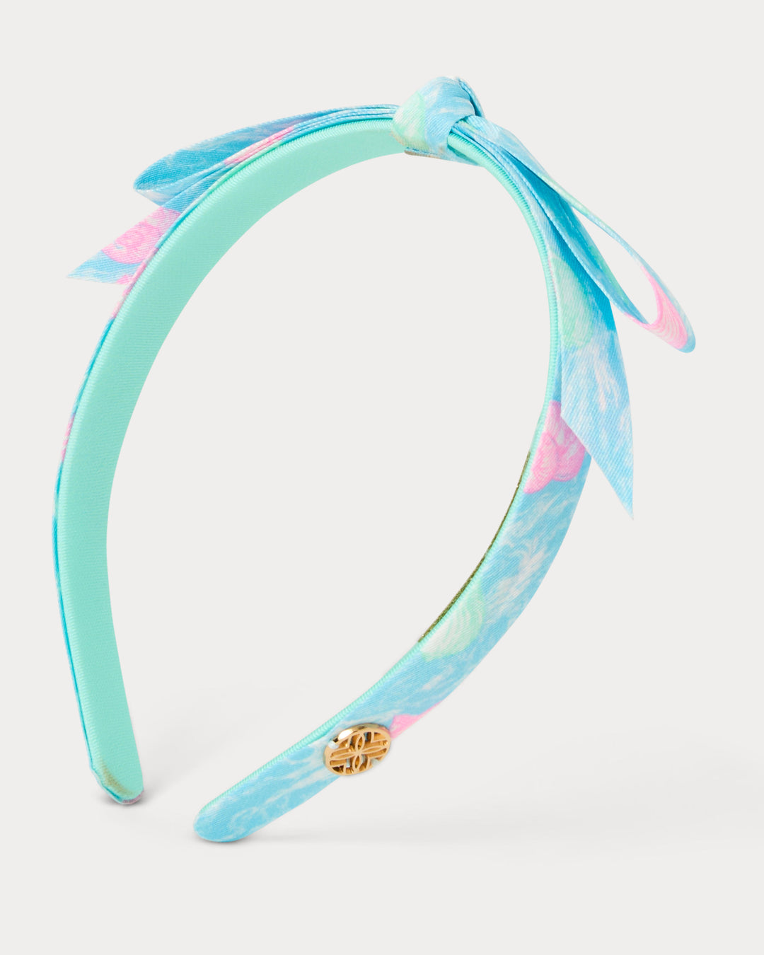 Slim Bow Headband - Capri Blue Shelden