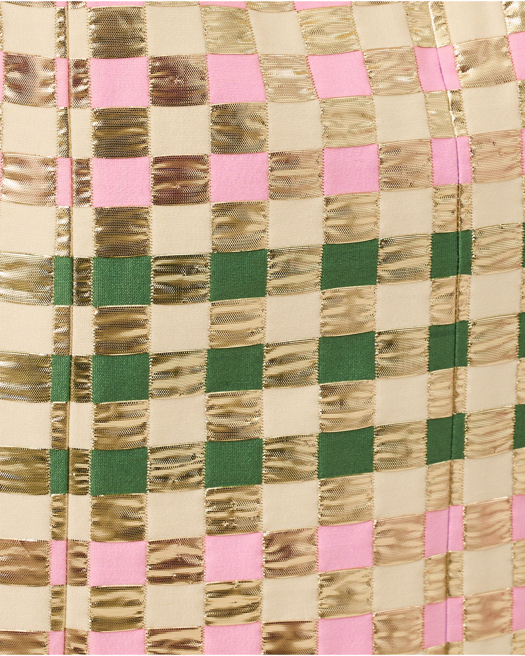 Carty Jacquard Shift Dress - Oregano Golden