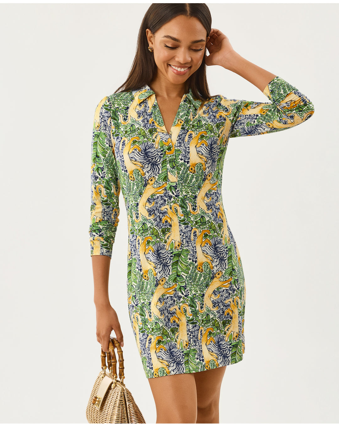 Ollie Upf 50+ Dress - Multi Lil Palm Prowl