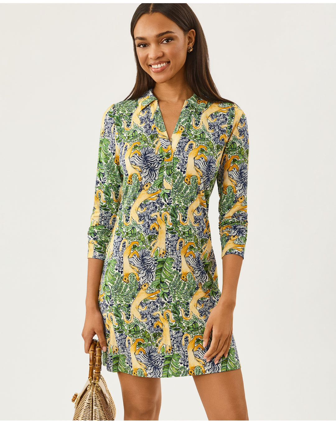 Ollie Upf 50+ Dress - Multi Lil Palm Prowl