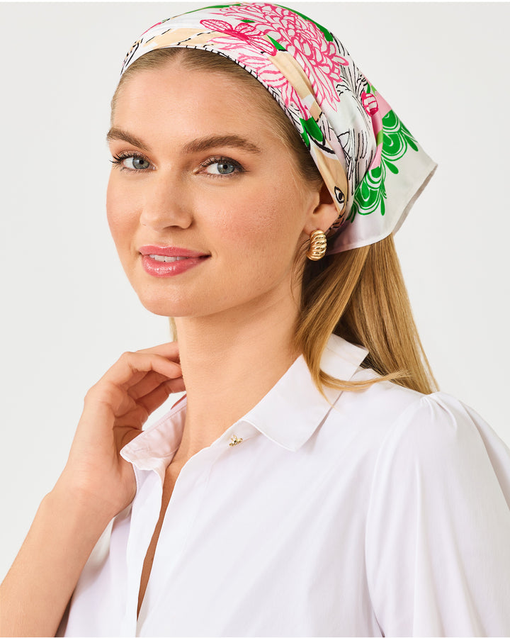 Poinciana Silk Scarf - Multi Nine Lives Society