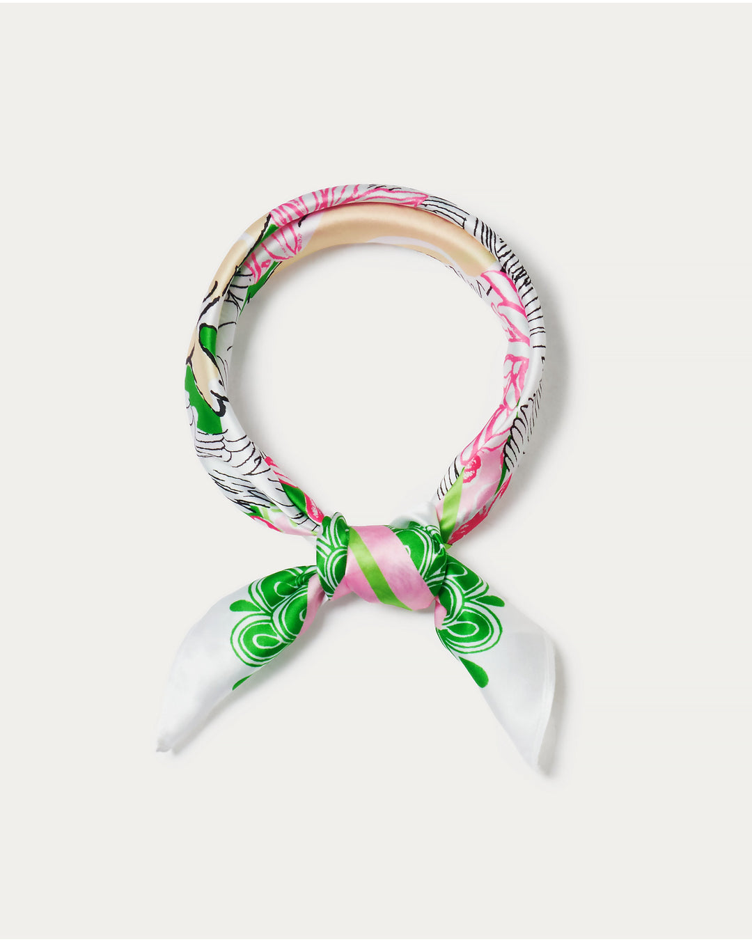 Poinciana Silk Scarf - Multi Nine Lives Society