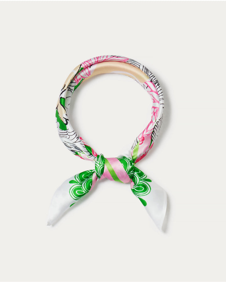 Poinciana Silk Scarf - Multi Nine Lives Society