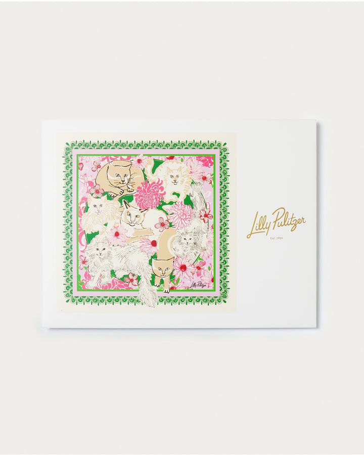 Poinciana Silk Scarf - Multi Nine Lives Society