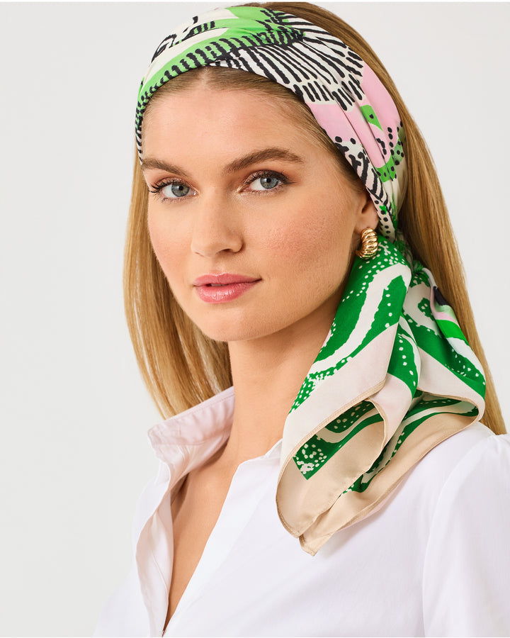 Colony Silk Scarf -  Conch Shell Pink Written In The Stars