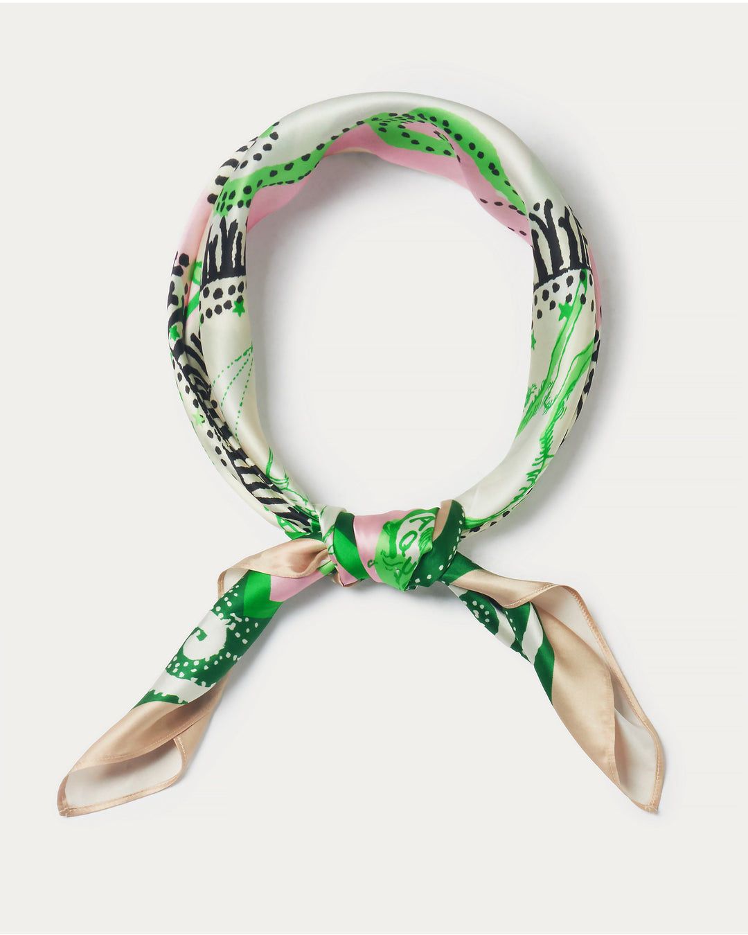 Colony Silk Scarf -  Conch Shell Pink Written In The Stars