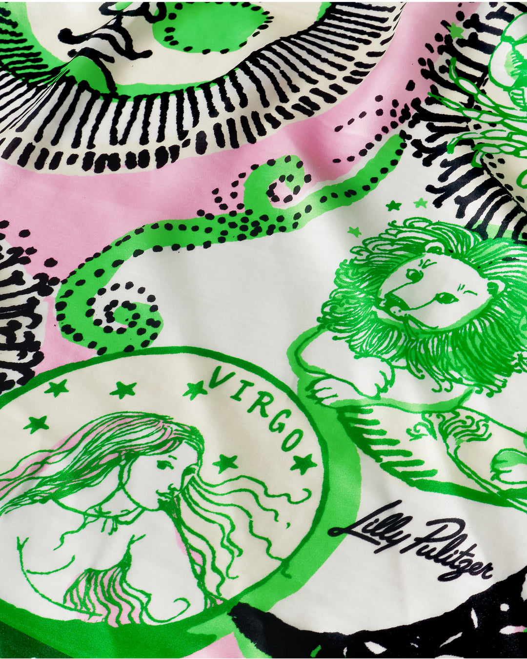 Colony Silk Scarf -  Conch Shell Pink Written In The Stars