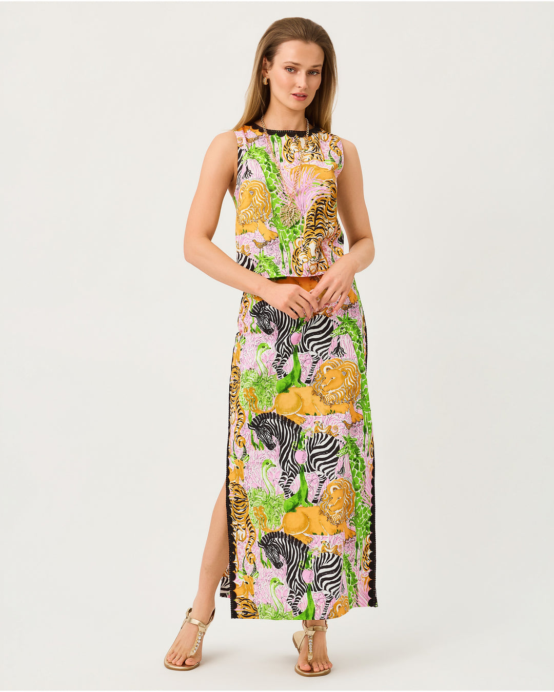 Annaleese Sleeveless Top - Multi Lillys Zoo