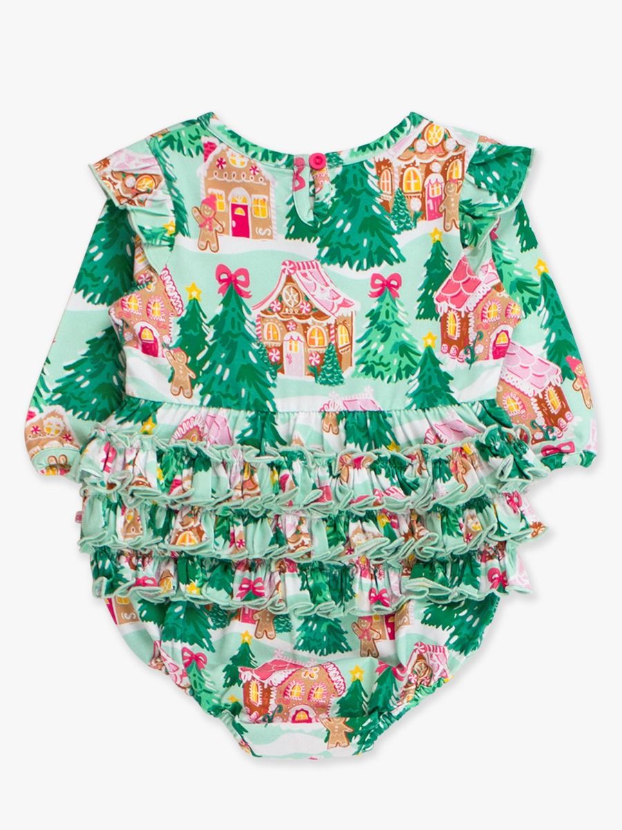 Pink Jolly Gingerbread Romper