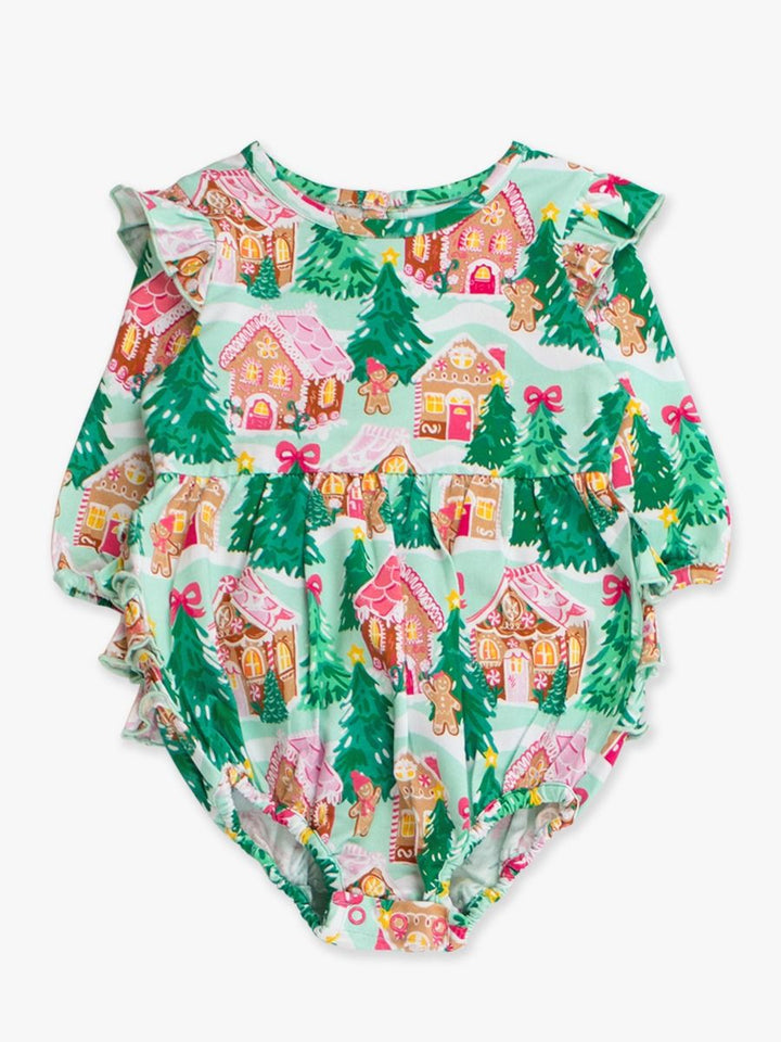 Pink Jolly Gingerbread Romper