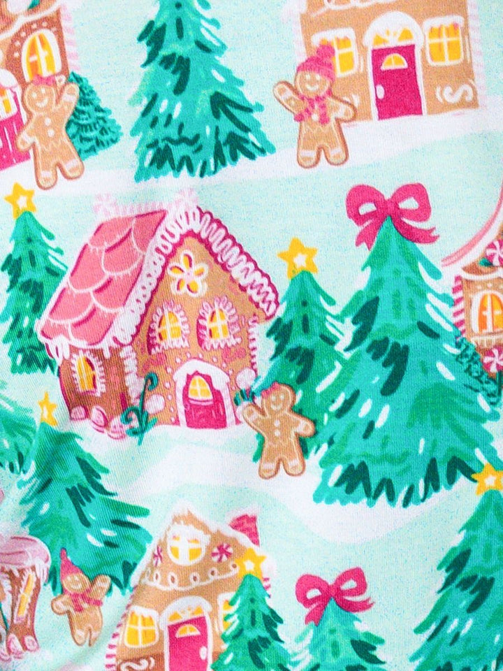 Pink Jolly Gingerbread Romper