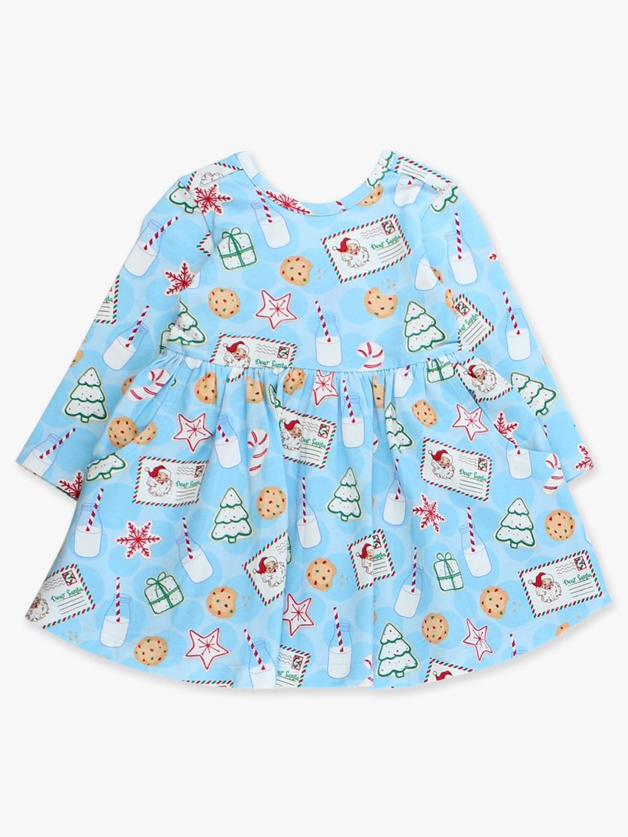 Santa Sweets Longsleeve Twirl Dress