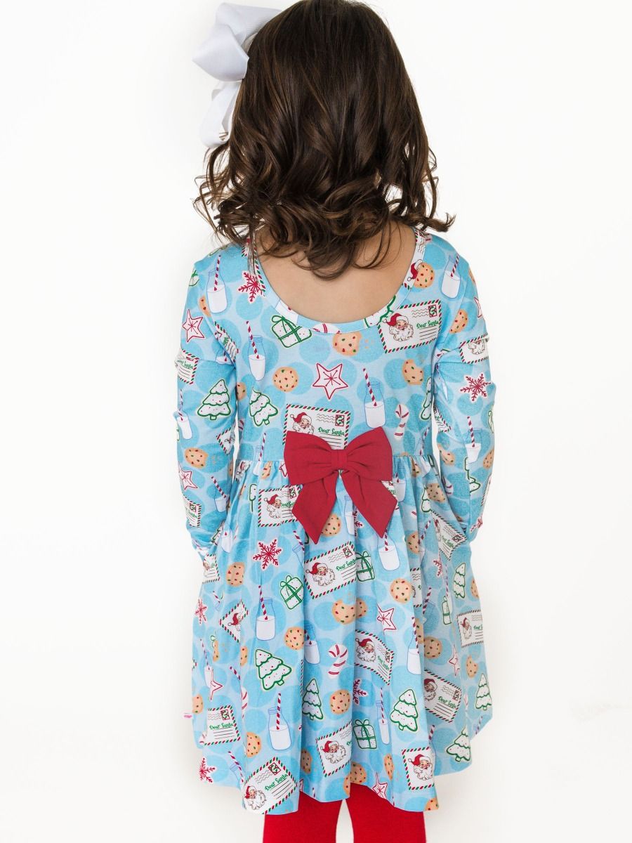 Santa Sweets Longsleeve Twirl Dress