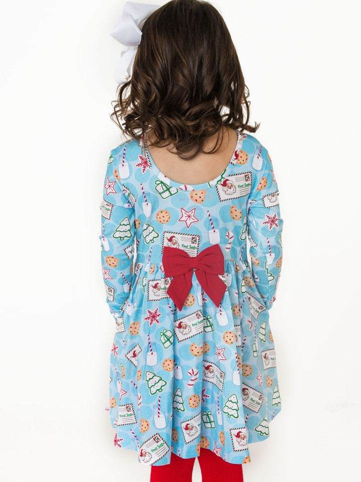 Santa Sweets Longsleeve Twirl Dress