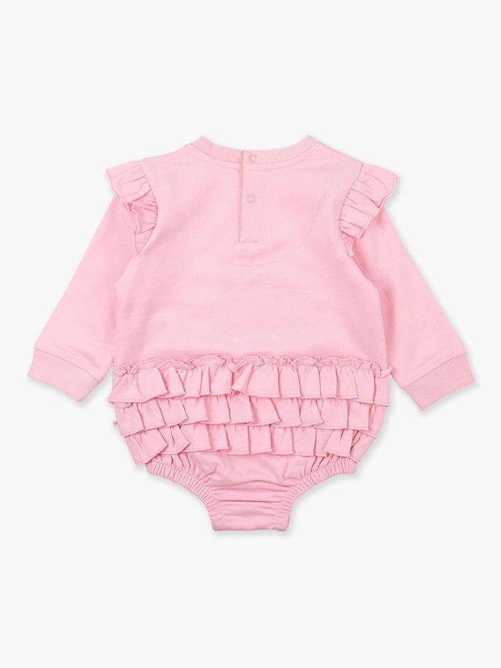 Pink Mistle Bow Bubble Romper