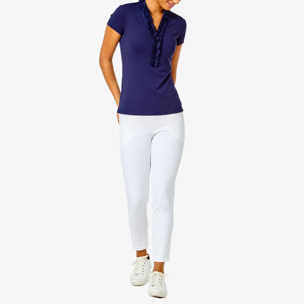 Frida Ruffle Polo Upf 50+ - True Navy