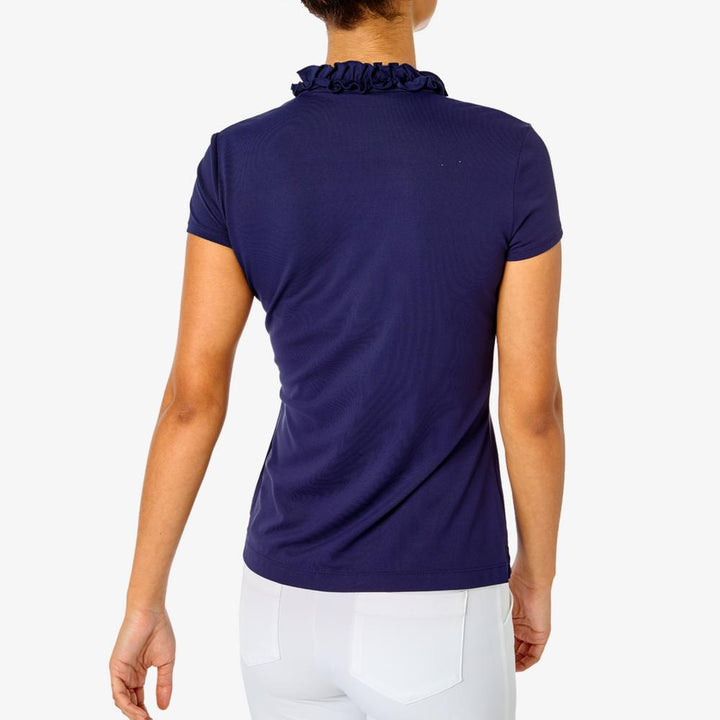 Frida Ruffle Polo Upf 50+ - True Navy