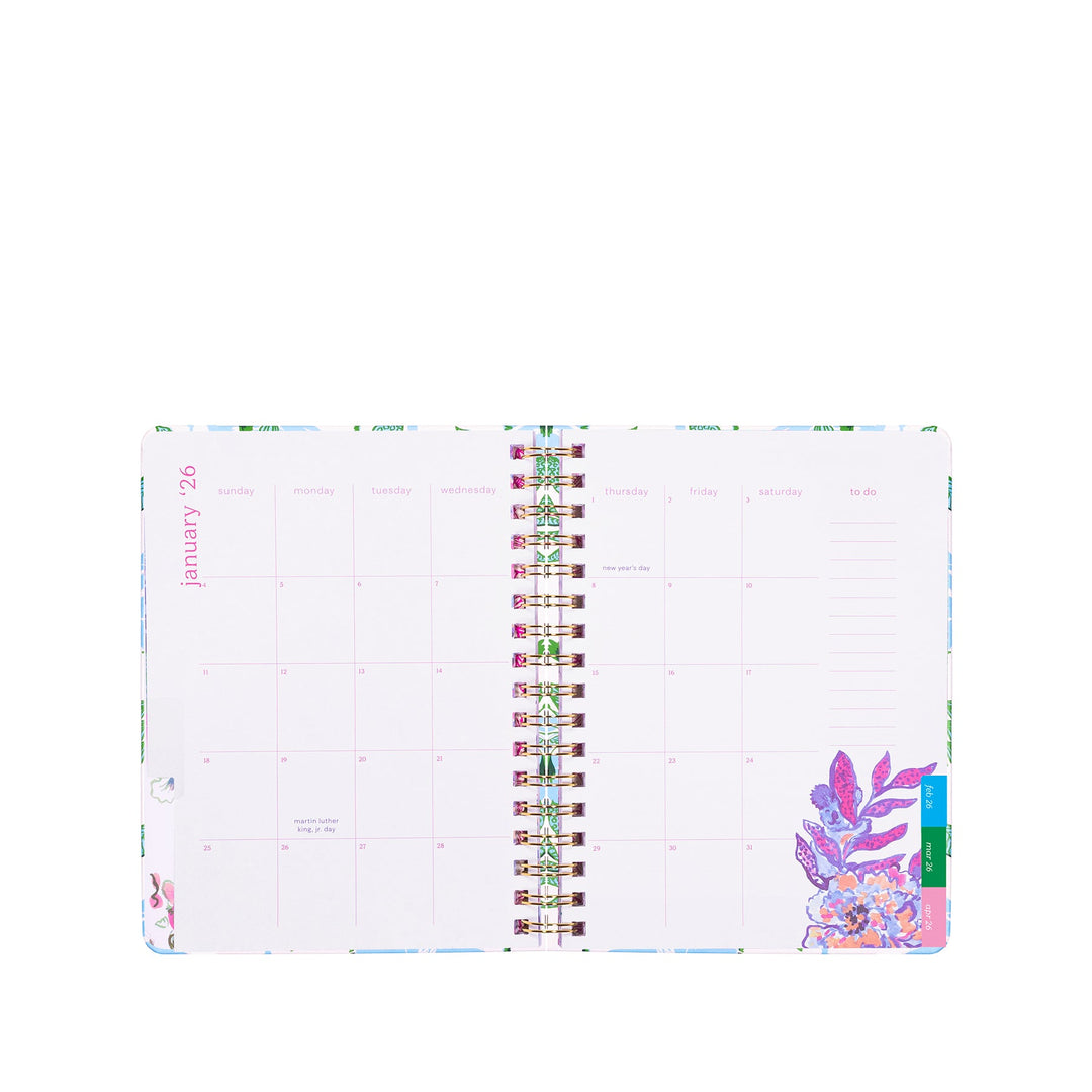 Large 12 Month Agenda - Swayin in the Breeze