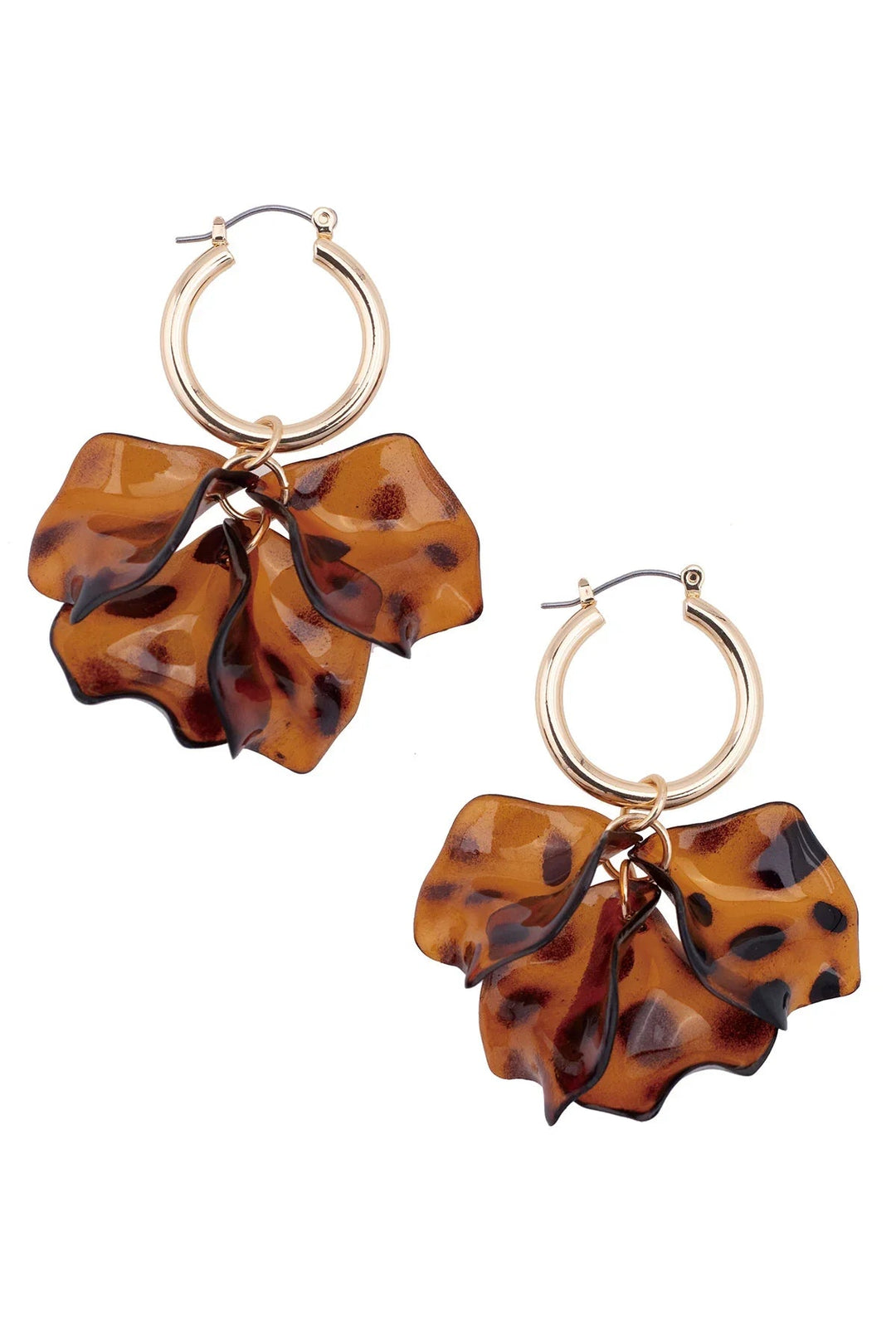 Tatiana Clusters Drop Hoop - Tortoise