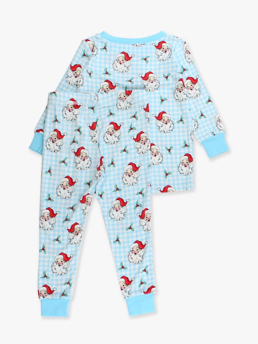 Blue Dear Santa Longsleeve Pajama Set