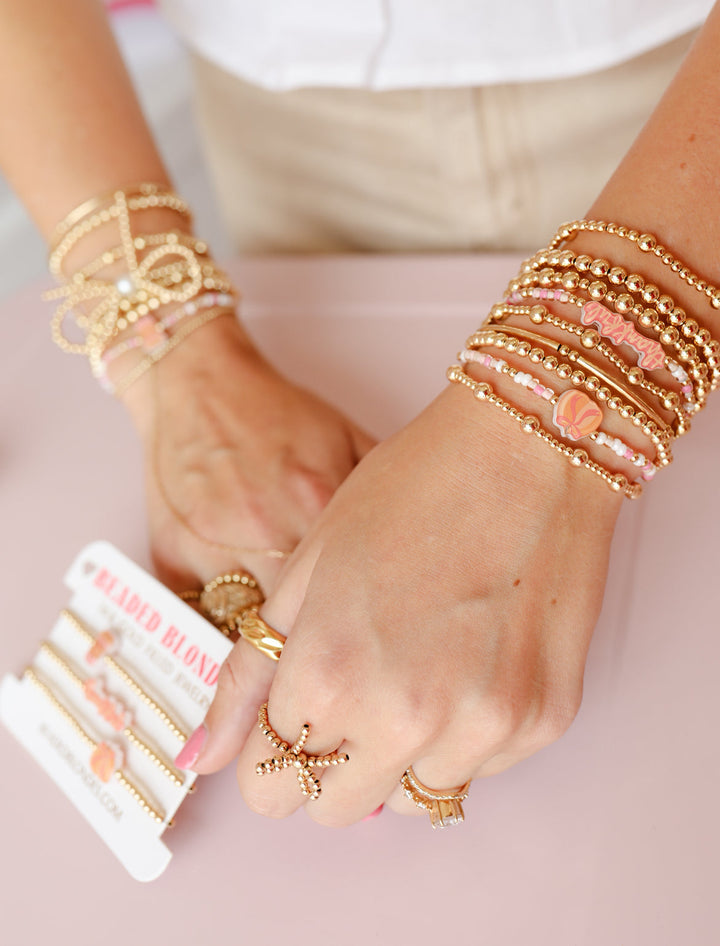 Pink Harvest Sprinkle Bracelet - Standard 6.75