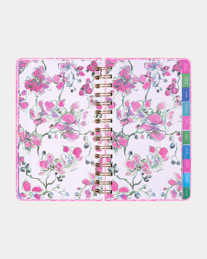 2025-2026 17 Month Medium Agenda - Conch Shell Pink Pb Playground