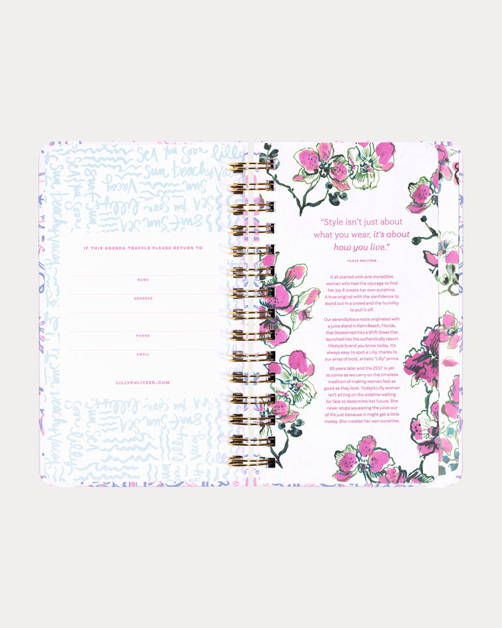 2025-2026 17 Month Medium Agenda - Resort White Tis The Sea Sun