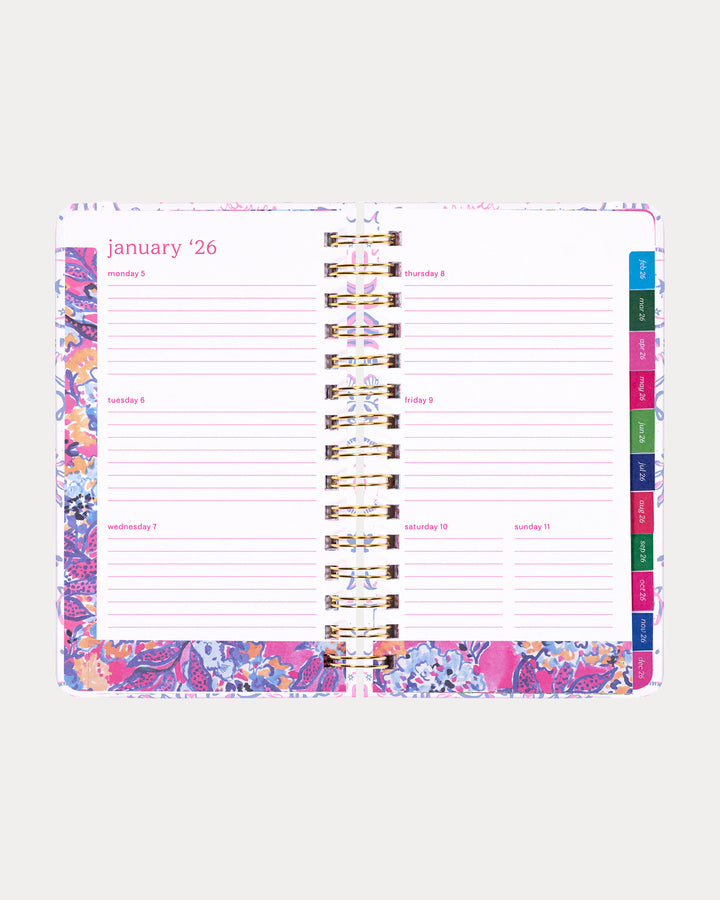 2025-2026 17 Month Medium Agenda - Resort White Tis The Sea Sun