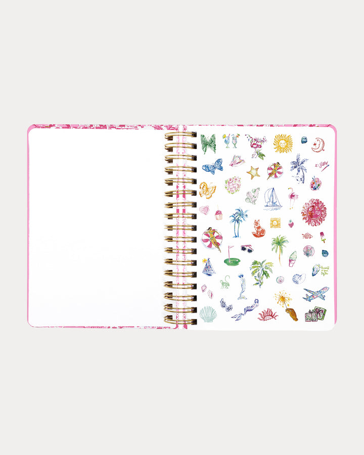 Large 17 Month Agenda - Conch Shell Pink Burst Of Joy