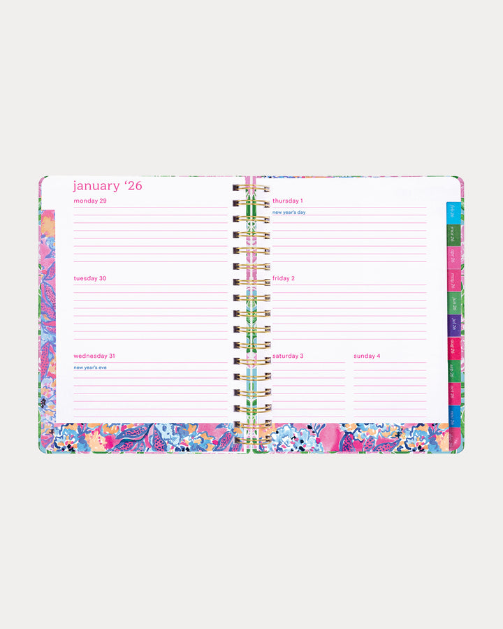 Jumbo 17 Month Agenda - Multi Island Garden Oasis