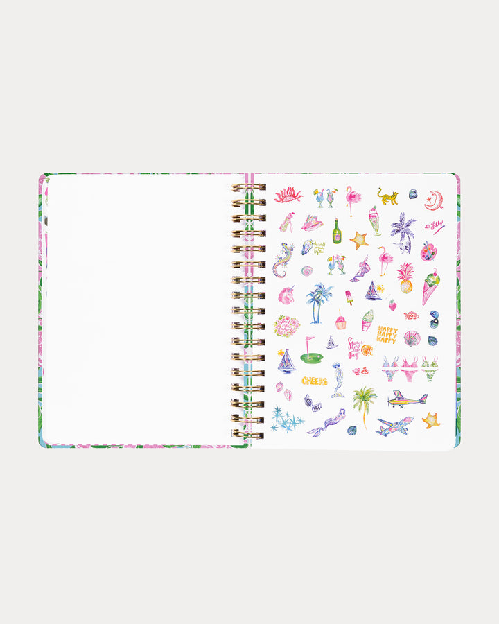 Jumbo 17 Month Agenda - Multi Island Garden Oasis