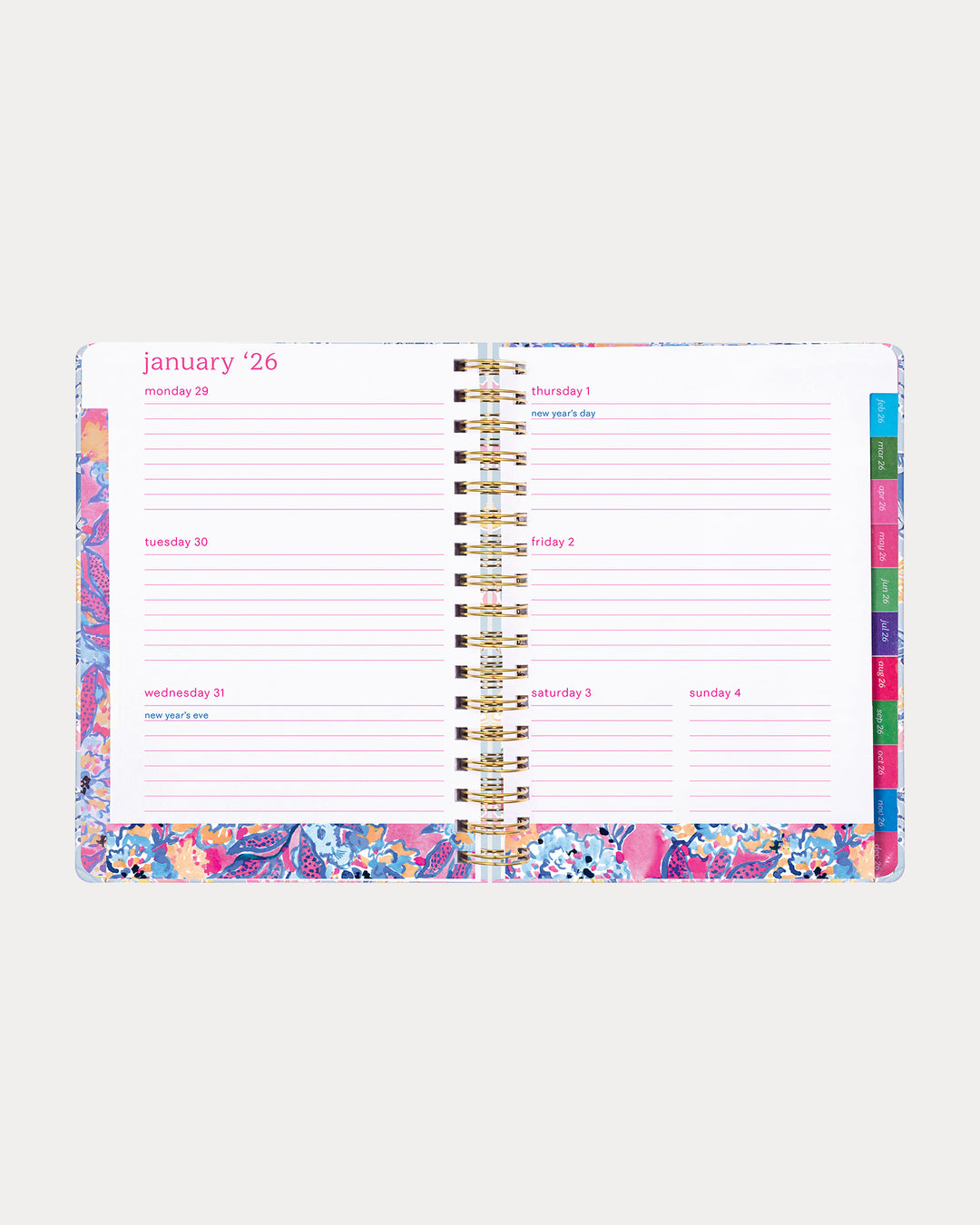 Jumbo 17 Month Agenda - Multi Lil Barefoot Beachcomber