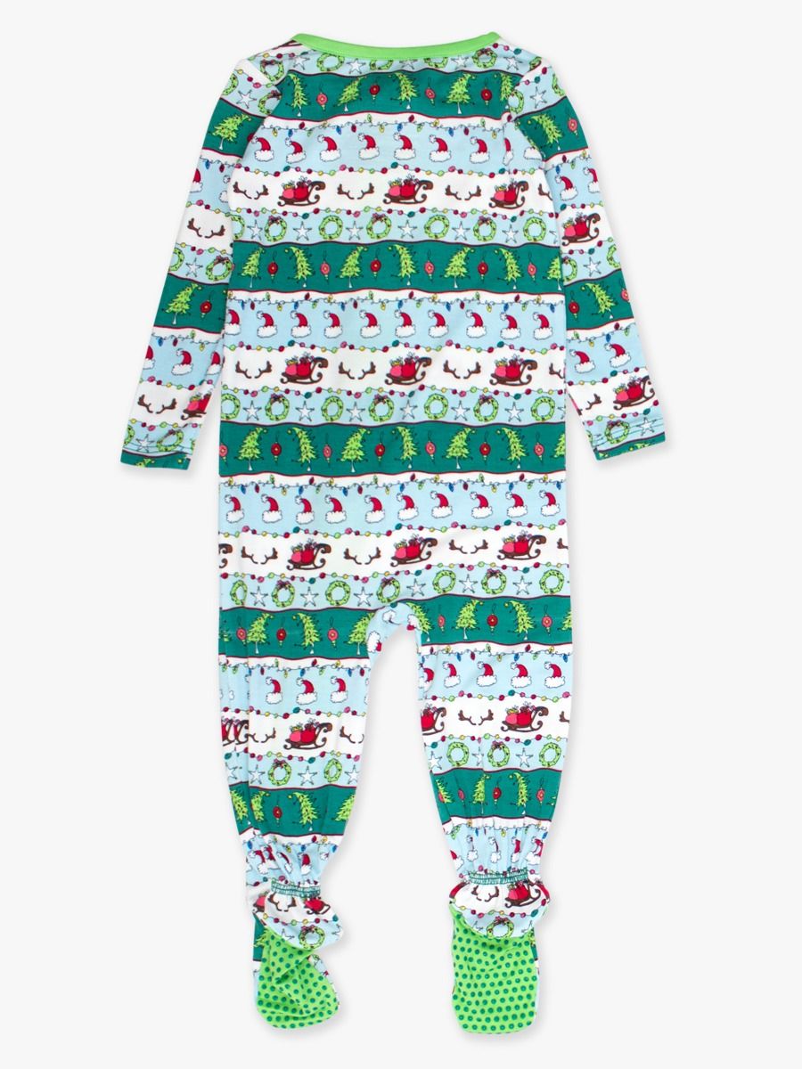 Festive Flair 1pc Footie Pajama
