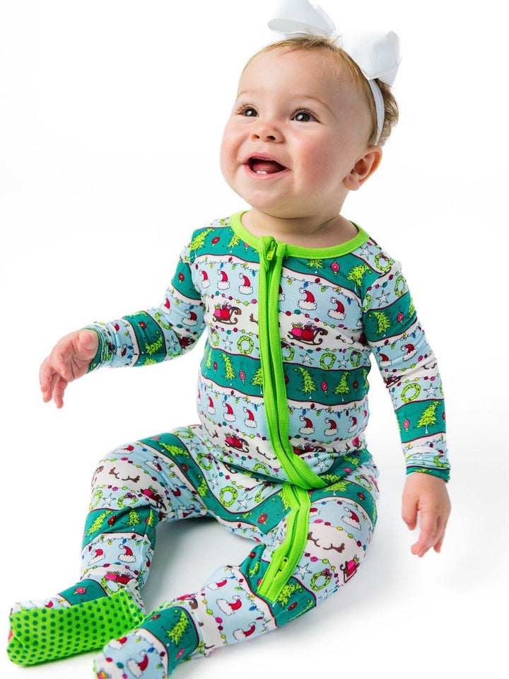 Festive Flair 1pc Footie Pajama