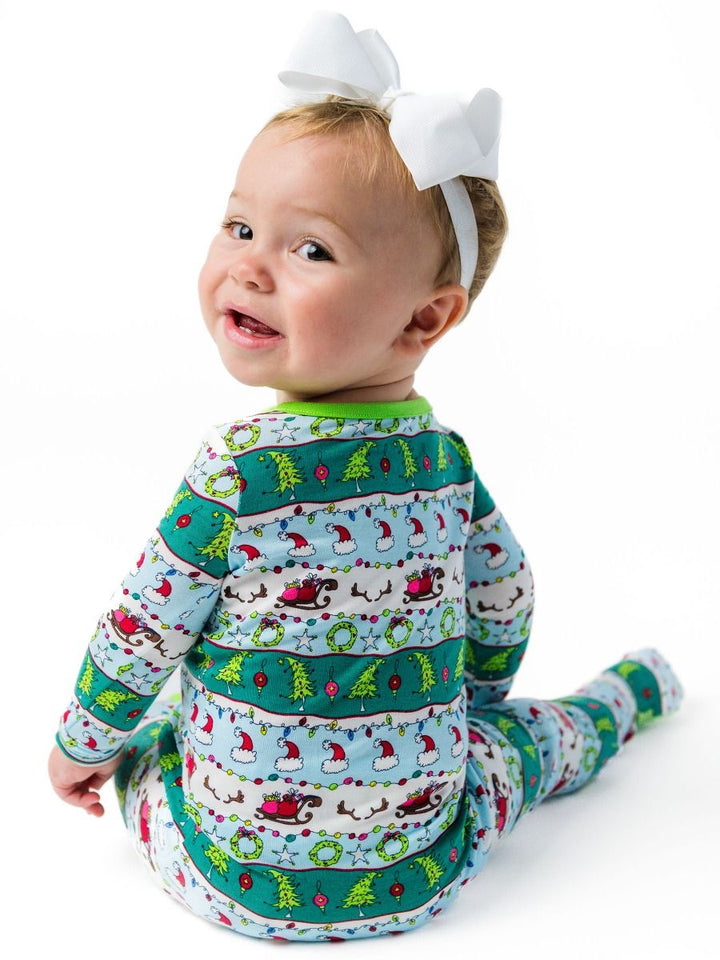 Festive Flair 1pc Footie Pajama
