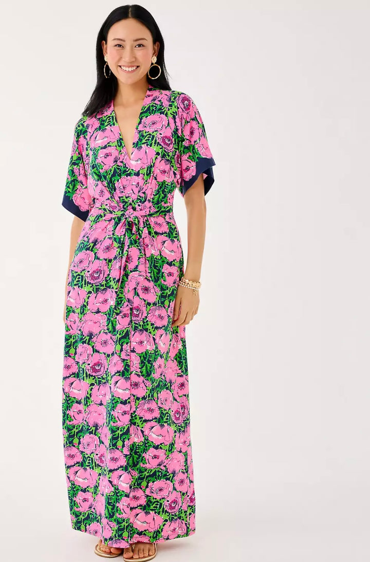 Wisteria V-Neck Maxi Dress