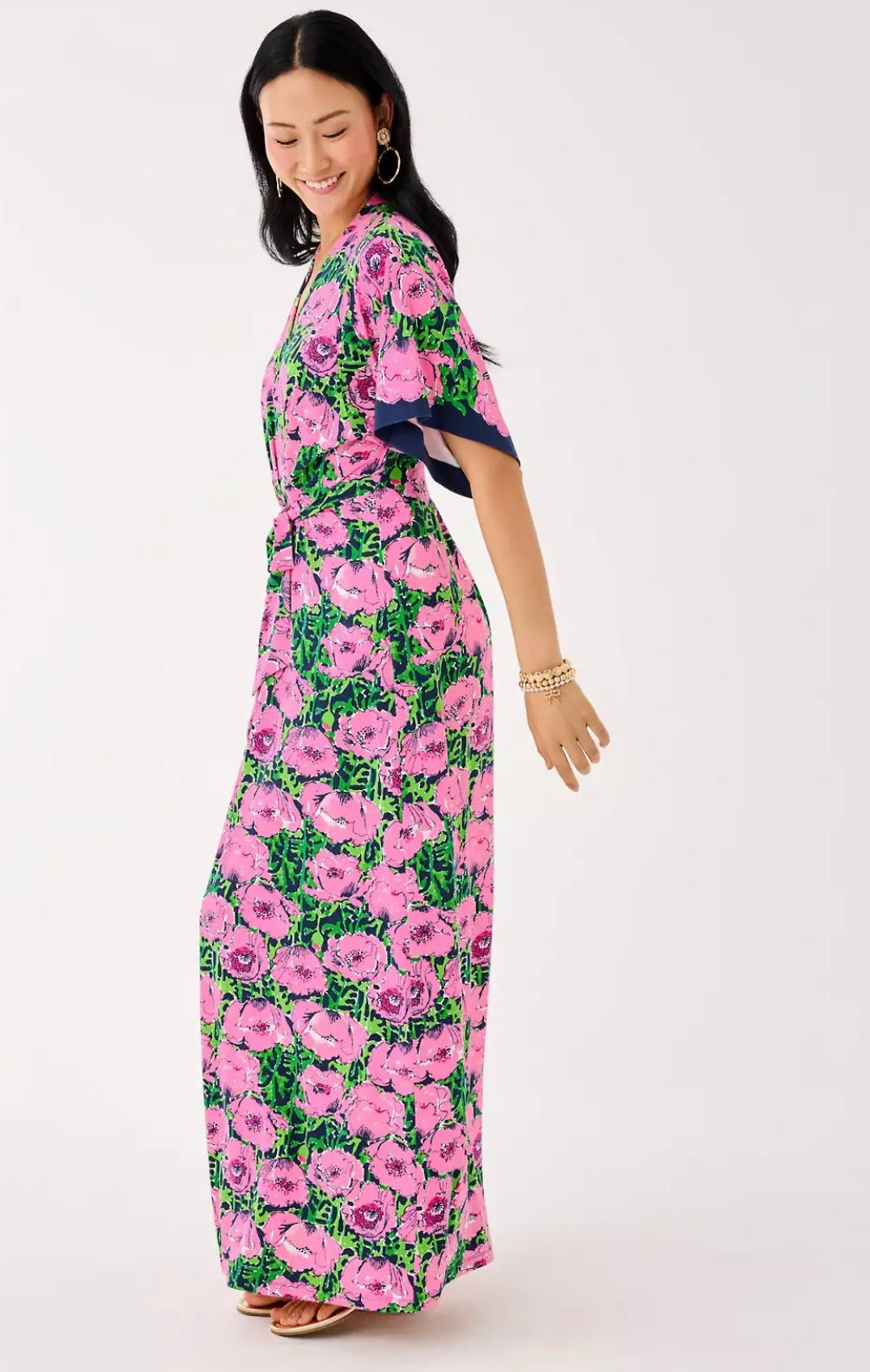 Wisteria V-Neck Maxi Dress