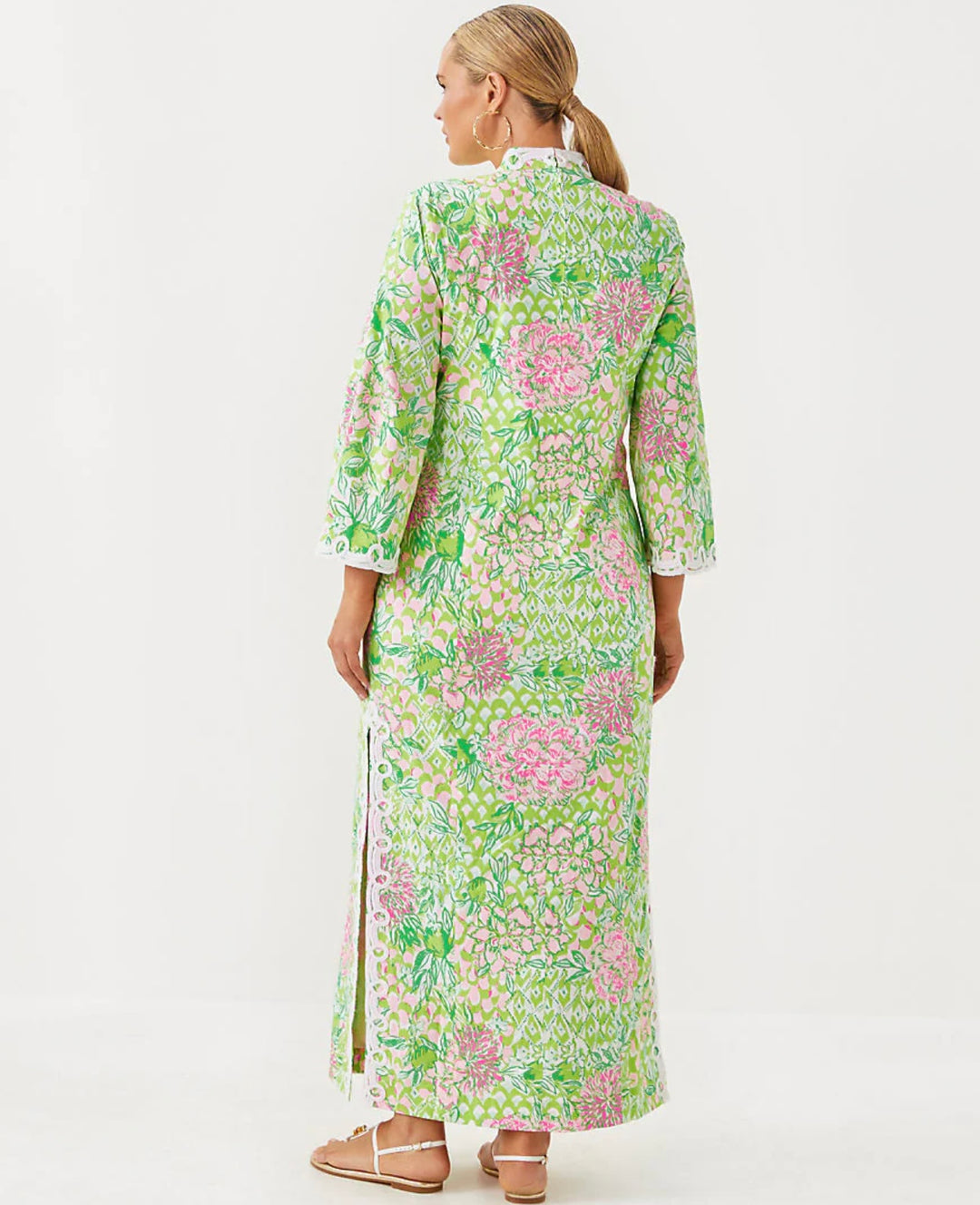 Shealyn 3/4 Sleeve Stretch Maxi Caftan
